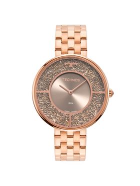 Relógio Technos Feminino Crystal Rosé