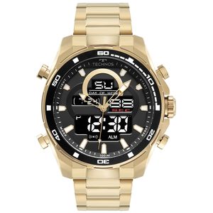 Relógio Technos Masculino Digitech Dourado - BJK626AB/1D
