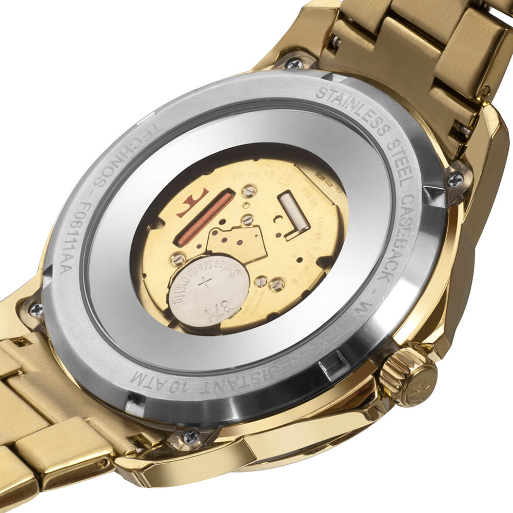 Relógio Technos Masculino Essence Dourado - F06111AA/4W
