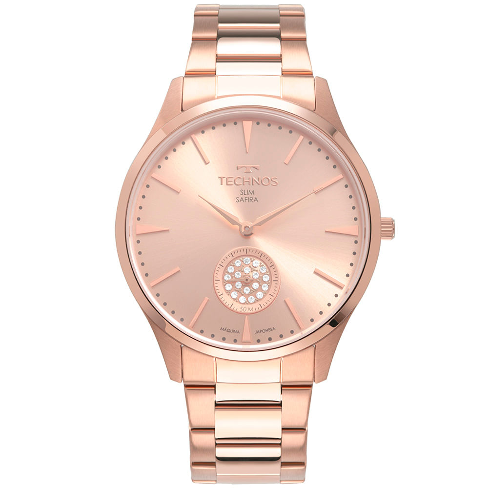 Relógio Technos Feminino Slim Rosé VD78AC/4T