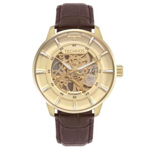 Relógio Technos Masculino Automático Skeleton Dourado - G3265AK/0M