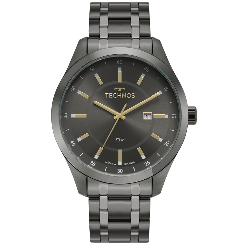仮 Relógio Masculino Technos Grafite Steel - 2115TVY/1F