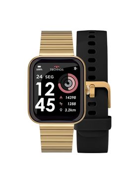 Smartwatch Technos Connect MAX Dourado e Preto