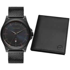 Kit Technos Masculino Steel Grafite - 2115NCDS/K1F