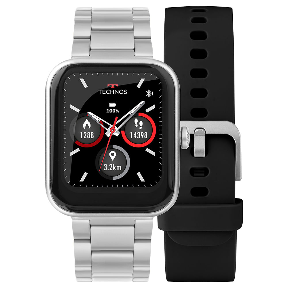 Smartwatch Technos Connect MAX Prata - TMAXAM/8K