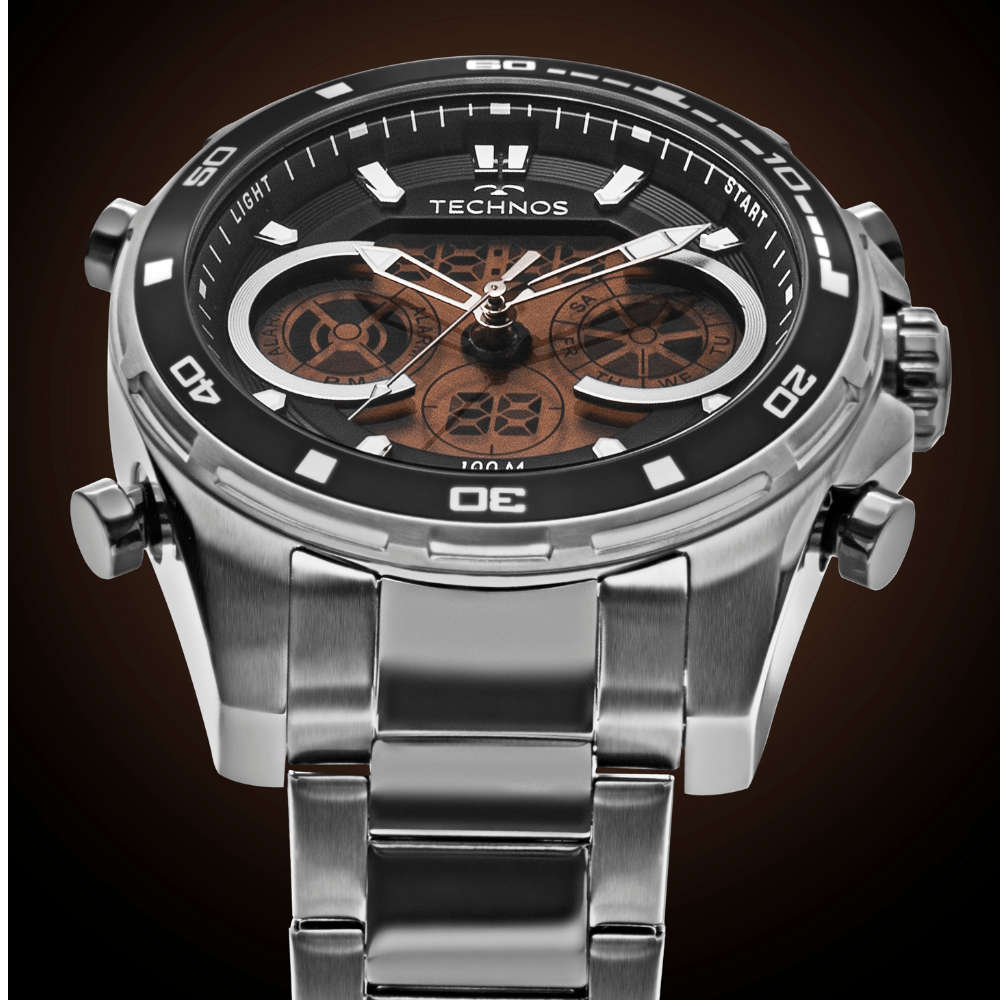 Relógio Technos Masculino Grafite Digitech - BJ3530AE/1P