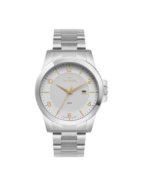 Relógio Technos Masculino Steel Prata