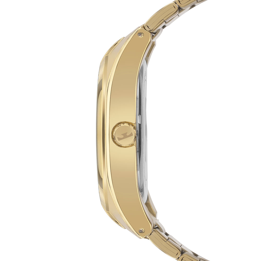 Relógio Technos Masculino Skymaster Dourado Resistente á água