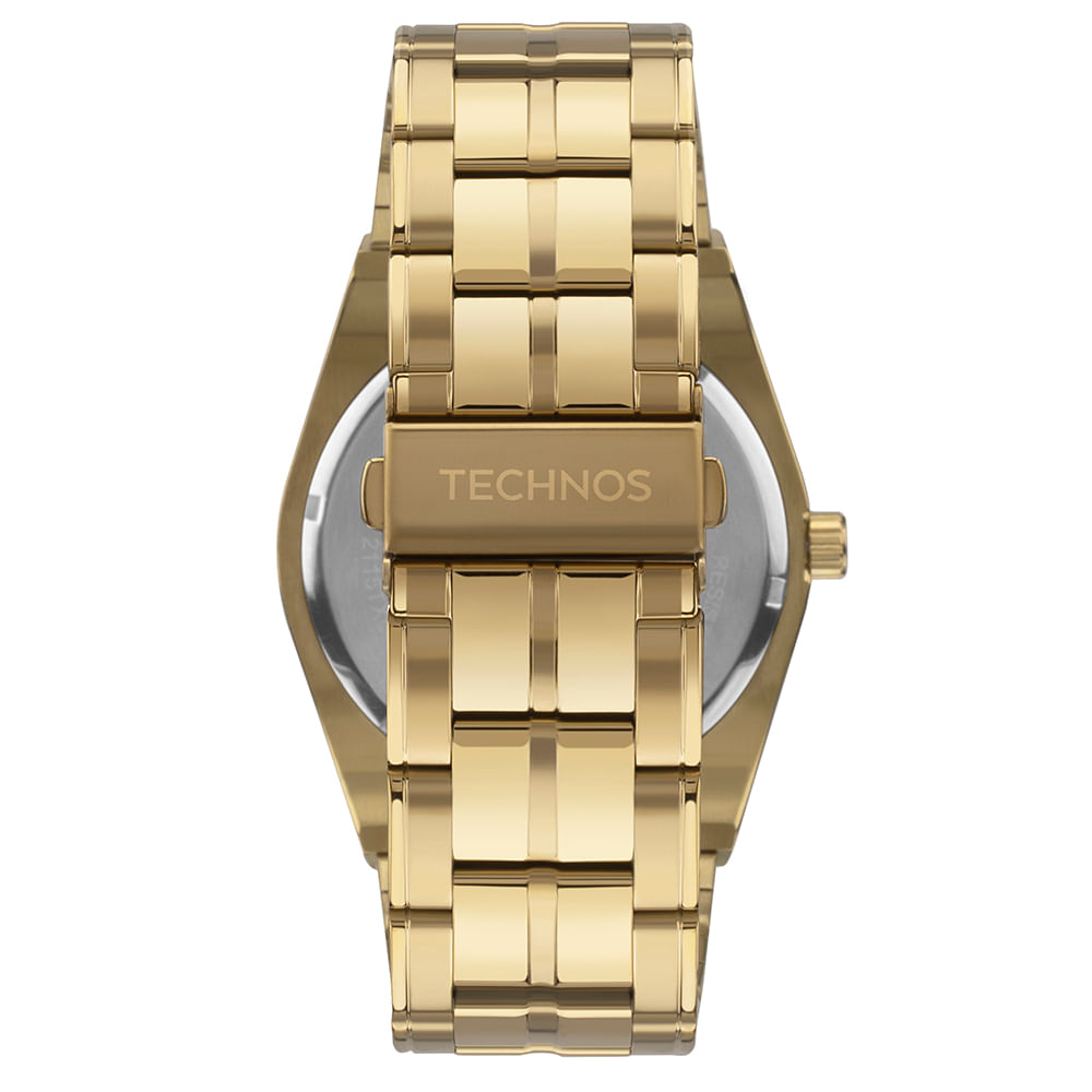 希少　OVERSTAYER M-A-S MODEL8101 Relógio Technos Masculino Skymaster Dourado Resistente á água