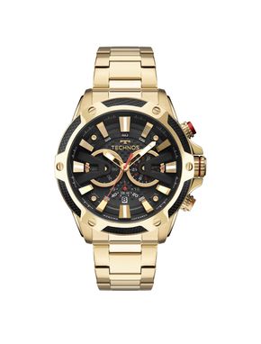 Relógio Technos Masculino Carbon Dourado