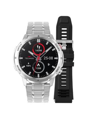 Smartwatch Technos Connect Sports Call Prata