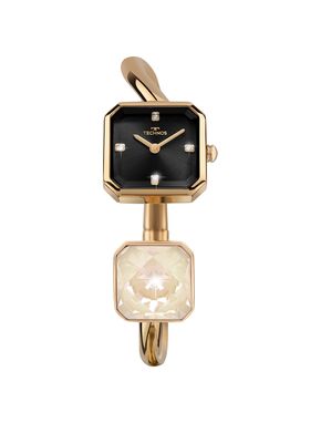 Relógio Technos Feminino Crystal Dourado