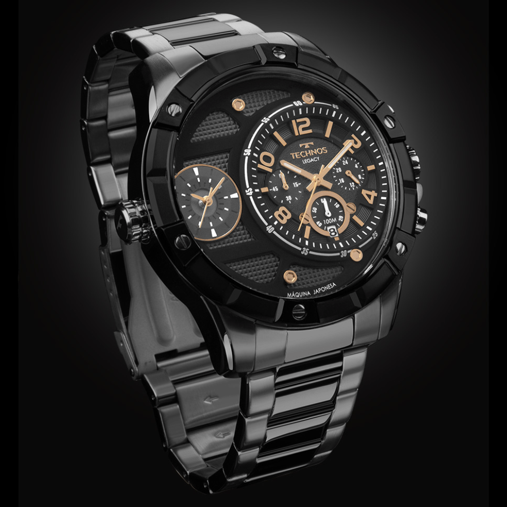Relógio Masculino Technos Legacy Grafite Cronógrafo - OS2A2MAQAB/1F