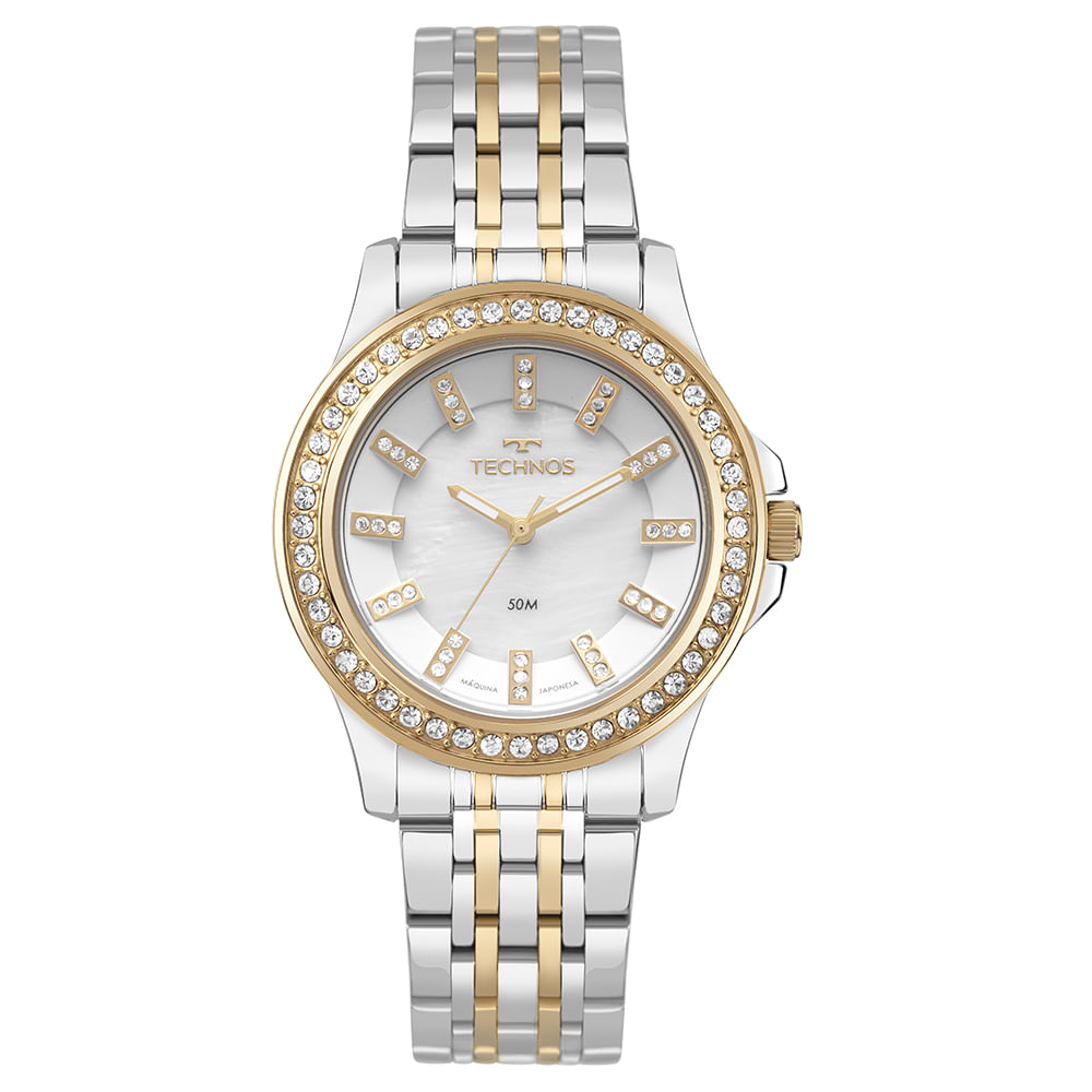 Relógio Feminino Technos Bicolor St.moritz - 2035NAV/1K