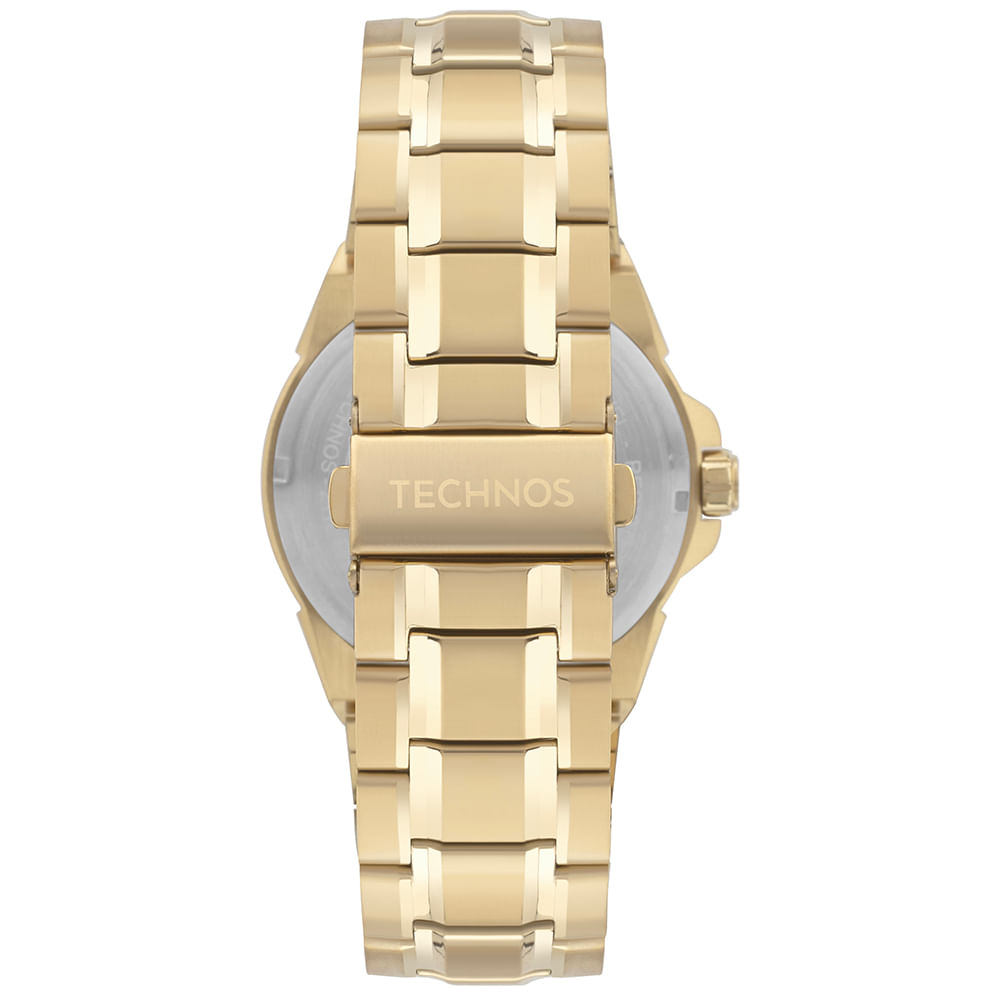 Relógio Technos Masculino Skymaster Dourado Resistente á água