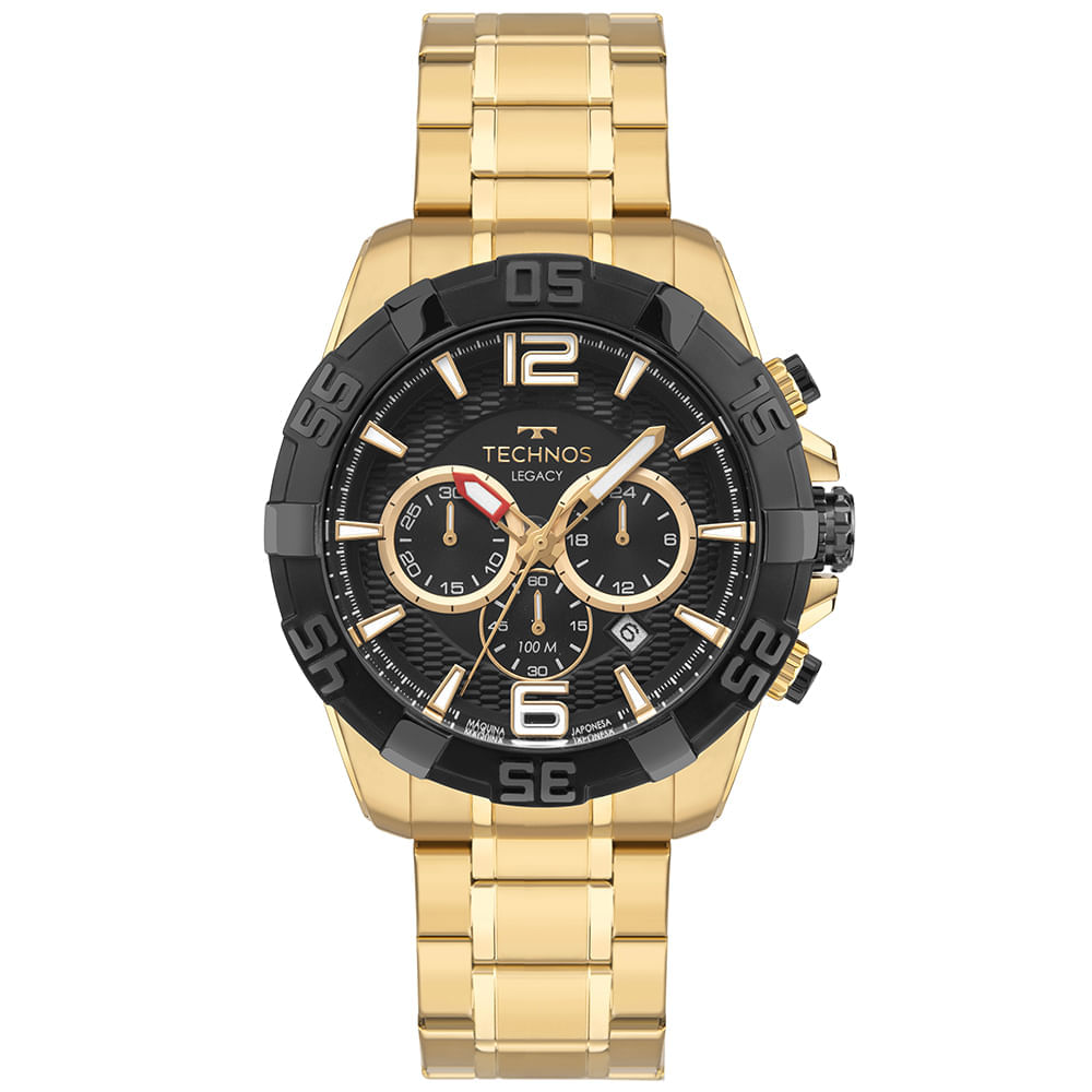 その他 JOYANCE! James Swearingen Relógio Masculino Technos Legacy Bicolor Cronógrafo - JS26AFB/1P
