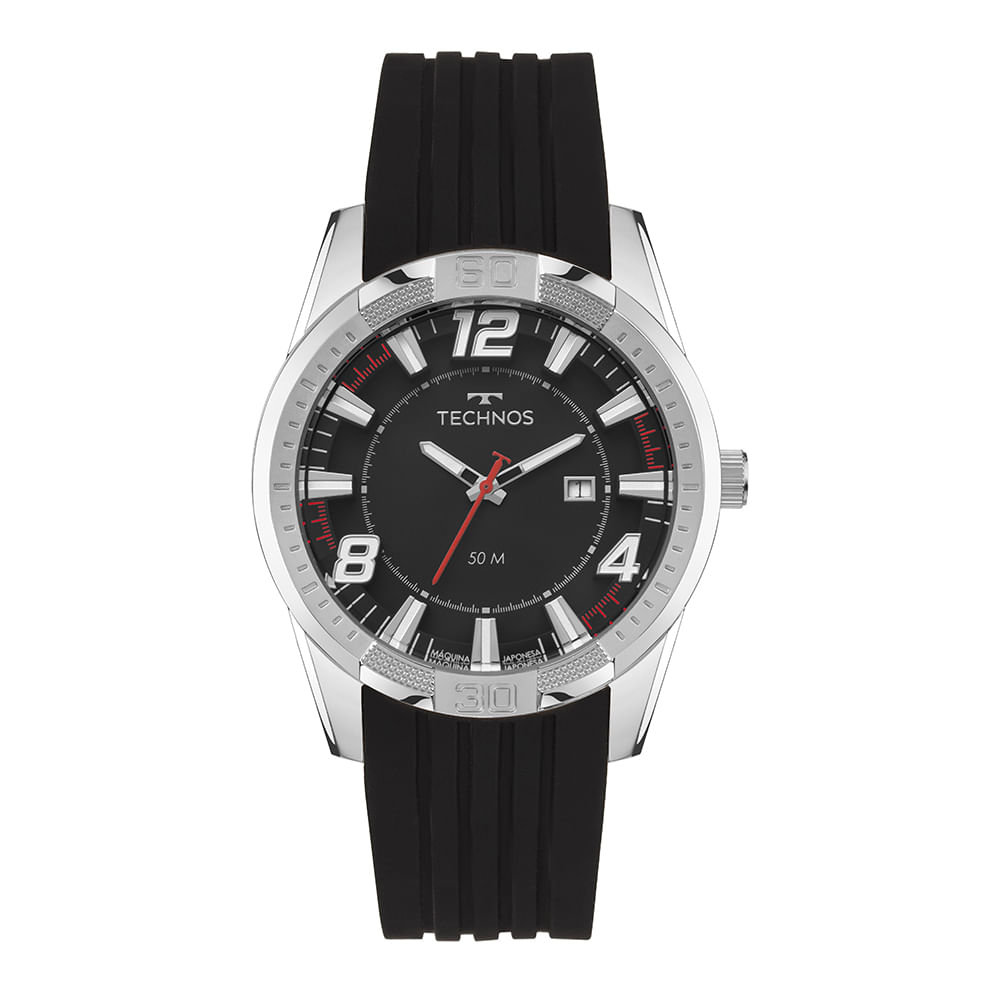 Relógio Technos Masculino Prata Racer - 2115UAD/2P