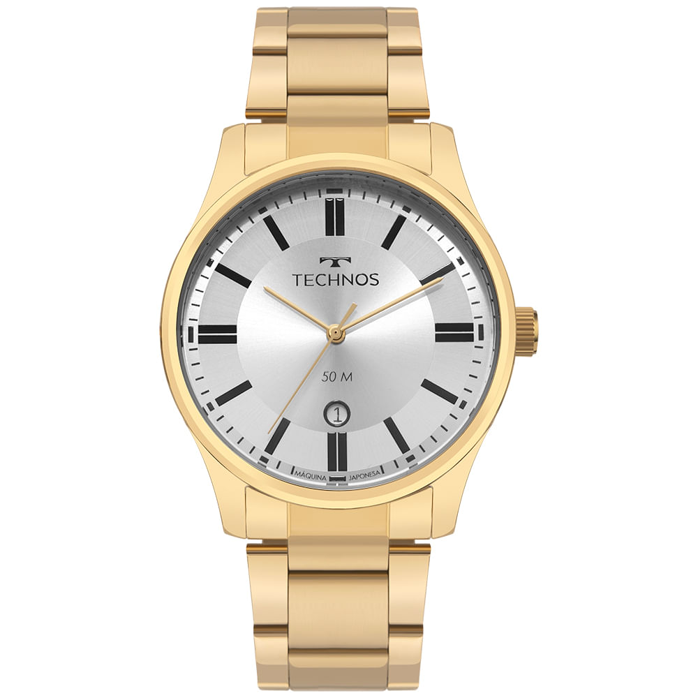 Relógio Masculino Technos Dourado Steel - 2115UAA/1K