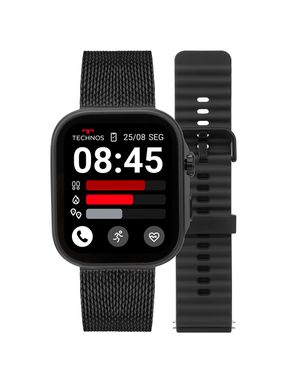 Smartwatch Technos Connect Max Call Preto