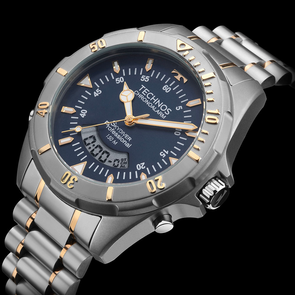 Relógio Technos Skydiver Bicolor Resistente à água- WT2050AXN/1A