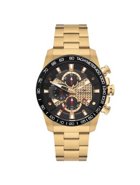 Relógio Technos Masculino Carbon Dourado