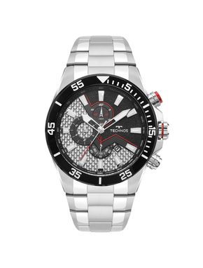 Relógio Technos Masculino Carbon Prata