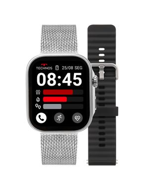 Smartwatch Technos Connect Max Call Prata