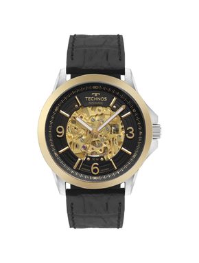 Relógio Technos Masculino Automático Skeleton Bicolor