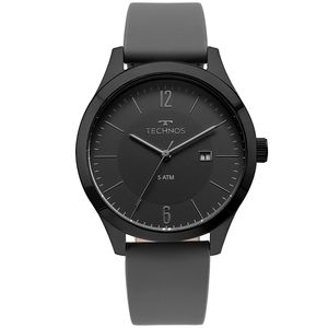 Kit Technos Masculino Steel Preto - 2115MOU/K2P