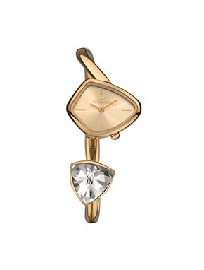 Relógio Technos Feminino Crystal Dourado