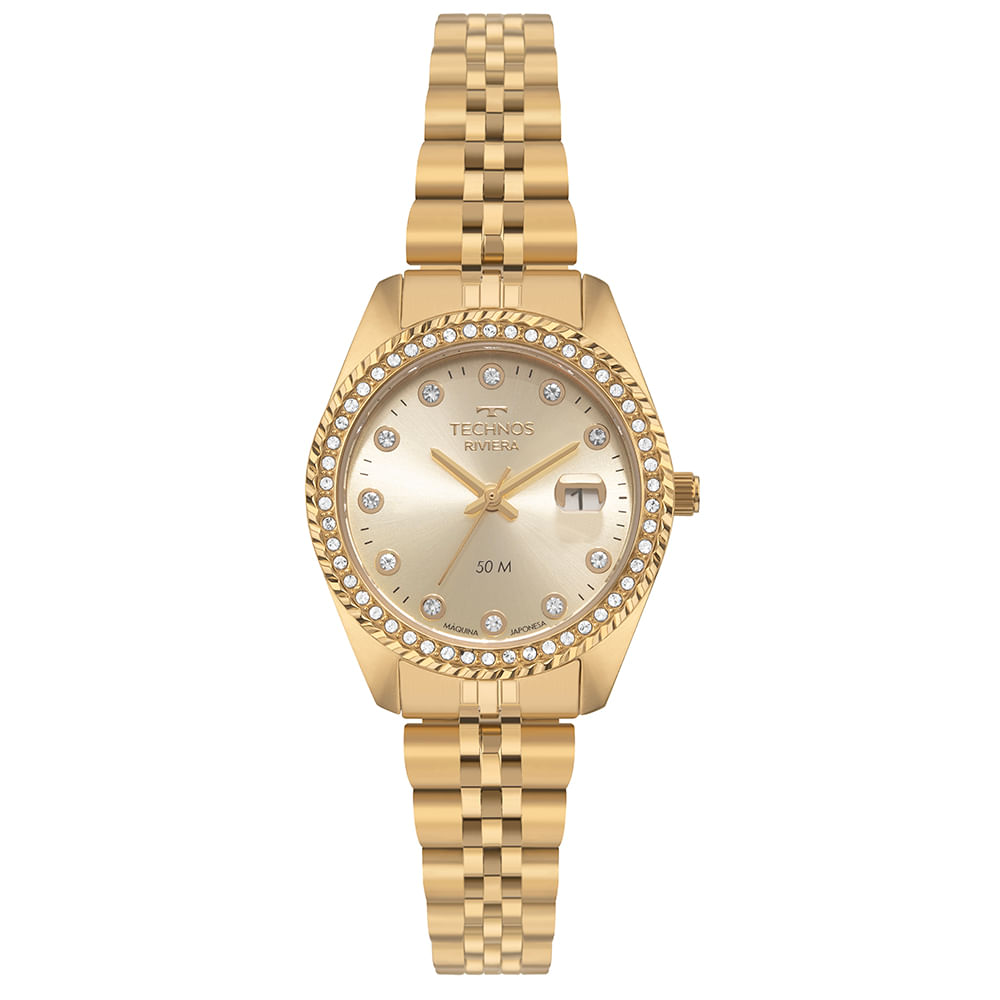 Relógio Feminino Technos Dourado Riviera - 2015CEY/1X