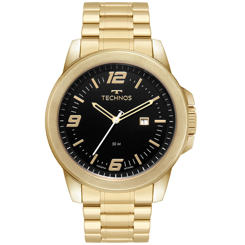 Relógio Technos Masculino Dourado Racer - 2115UBJ/1P