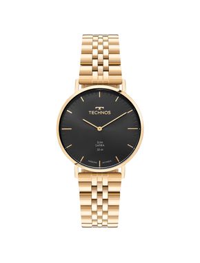 Relógio Technos Masculino Slim Dourado