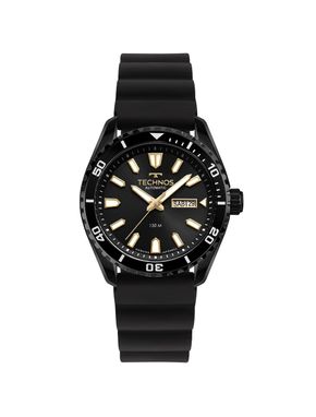 Relógio Technos Automático Masculino  Diver Preto