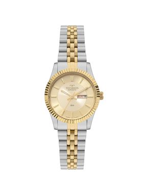 Relógio Technos Automatico Feminino  Riviera Bicolor