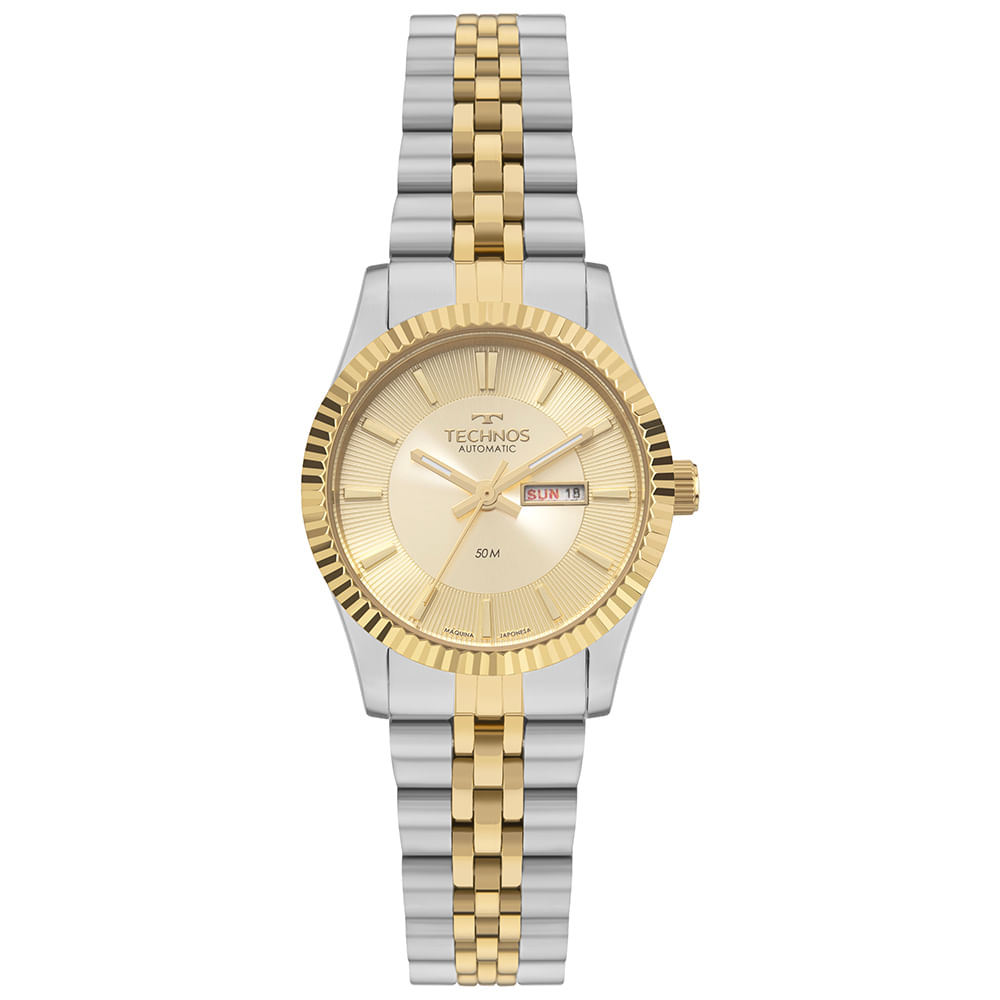 Relógio Technos Feminino Automatico Bicolor - 6T51AB/1X