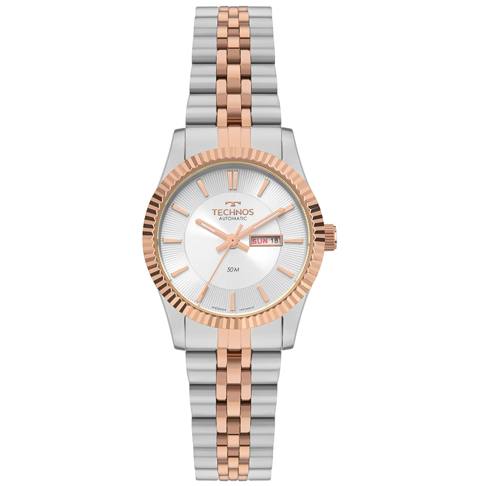 Relógio Technos Feminino Automatico Bicolor - 6T51AD/1K