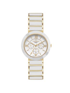 Relógio Technos Feminino Cerâmica Dourado