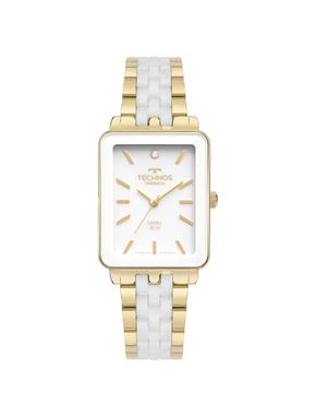 Relógio Technos Feminino Cerâmica Dourado