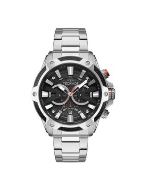 Relógio Technos Masculino Carbon Prata