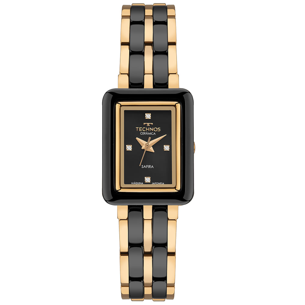Relógio Technos Feminino Cerâmica Dourado - 5Y36AB/1P