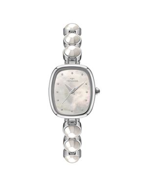 Relógio Technos Feminino Crystal Prata