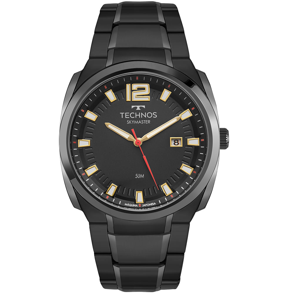 Relógio Technos Masculino Skymaster Preto - 2315LBK/1P