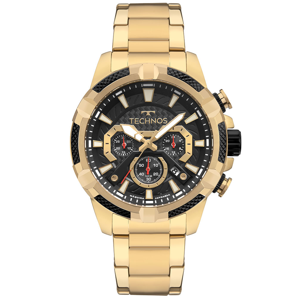 Relógio Technos Masculino Ts Carbon Dourado - JS25BCX/1P