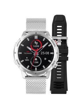 Smartwatch Technos Connect Sports Call Prata