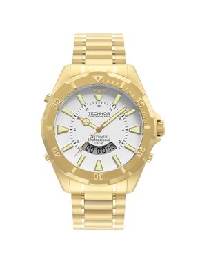 Relógio Technos Masculino Skydiver Dourado