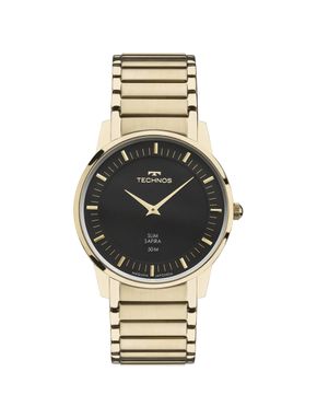 Relógio Technos Masculino Slim Dourado