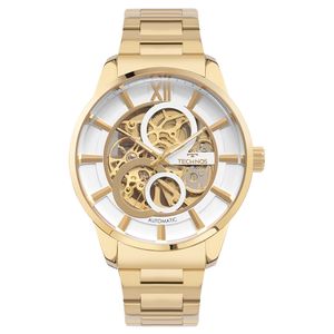 Relógio Technos Masculino Automático Skeleton Dourado - G3265AQ/1K