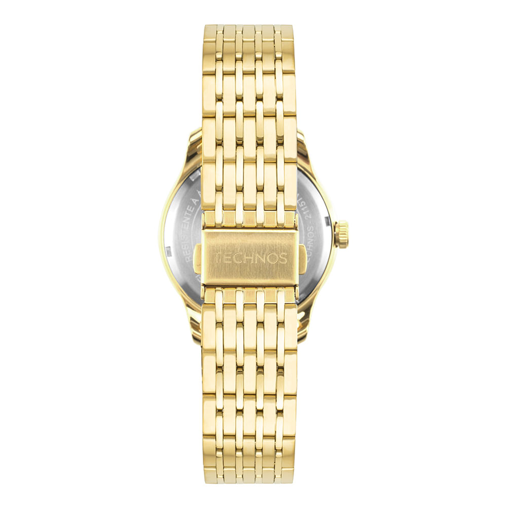 ゆっこ Relógio Masculino Technos Dourado Executive - 2115TZJ/1H