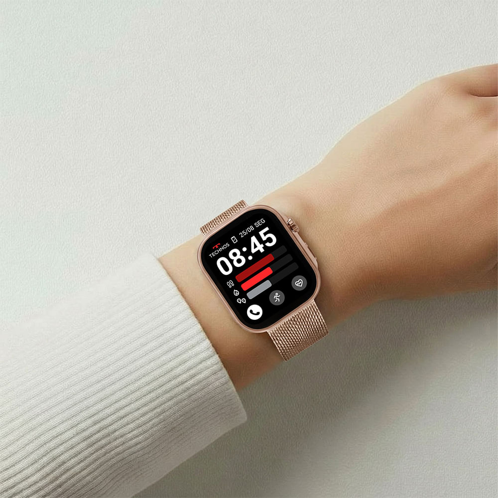 Smartwatch Technos Connect Max Call Rosé - TMAXCAC/9J